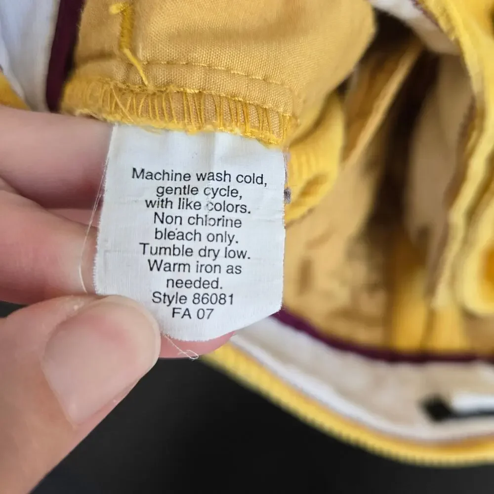 J Crew Women Y2K Corduroy Mini Skirt Mustard Yellow Preppy Classic Fall Autumn 6
